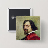 Porträt von Mounet-Sully Button (Vorne & Hinten)