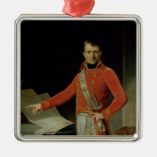 Porträt von Napoleon I Ornament Aus Metall