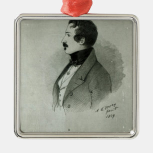 Porträt von Napoleon III als junger Mann, 1839 Ornament Aus Metall