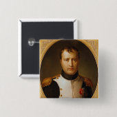 Porträt von Napoleon in der Uniform Button (Vorne & Hinten)