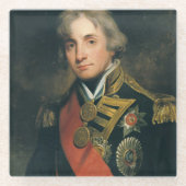 Porträt von Nelson Glasuntersetzer (Vorderseite)