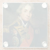 Porträt von Nelson Glasuntersetzer (Rückseite)