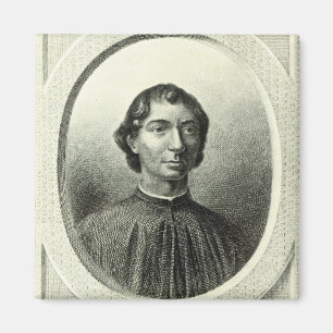 Porträt von Niccolo Machiavelli Magnet