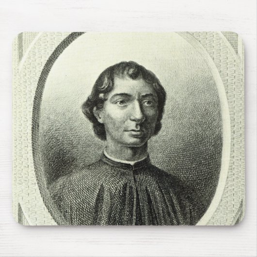 Porträt von Niccolo Machiavelli Mousepad (Vorne)