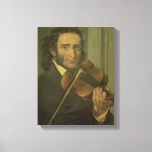 Porträt von Niccolo Paganini Leinwanddruck