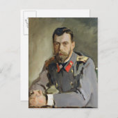 Porträt von Nicholas II, 1900 Postkarte (Vorne/Hinten)