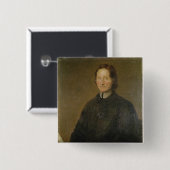 Porträt von Nicolas de Malebranche Button (Vorne & Hinten)