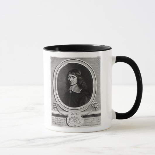 Porträt von Nicolas Fouquet 1662 Tasse (Rechts)