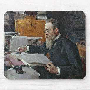 Porträt von Nikolai Andreyevich Rimsky-Korsakov Mousepad