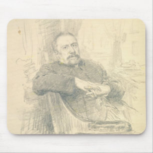 Porträt von Nikolaj Leskov, 1889 Mousepad
