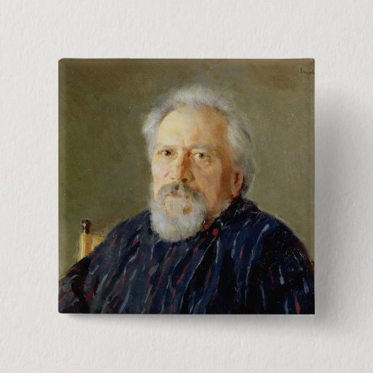 Porträt von Nikolay Leskov Button (Vorderseite)