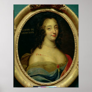 Porträt von Ninon de Lenclos Poster