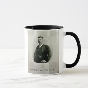 Porträt von Oberst Theodore Roosevelt (litho) Tasse