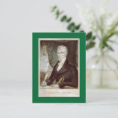 Porträt von Old William Henry Harrison Postkarte (Stehend Vorderseite)