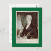 Porträt von Old William Henry Harrison Postkarte (Vorne/Hinten)