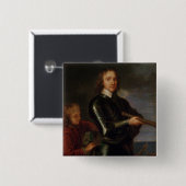 Porträt von Oliver Cromwell Button (Vorne & Hinten)