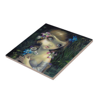 "Porträt von Ophelia" Fliese