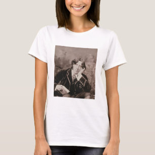 Porträt von Oscar Wilde (1854-1900), 1882 (b/w ph T-Shirt