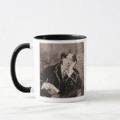 Porträt von Oscar Wilde (1854-1900), 1882 (b/w pho Tasse (Links)