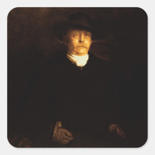 Porträt von Otto von Bismarck (1815-98) (Öl auf PA Quadratischer Aufkleber