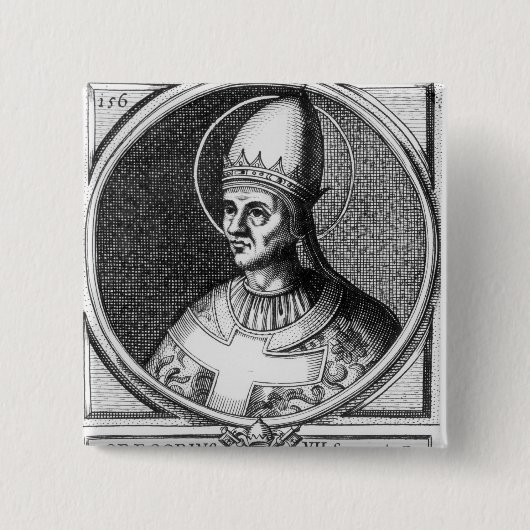 Porträt von Papst Gregory VII Button (Vorderseite)