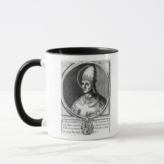 Porträt von Papst Gregory VII Tasse (Links)