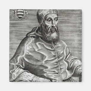 Porträt von Papst Pius IV, 1555 Magnet