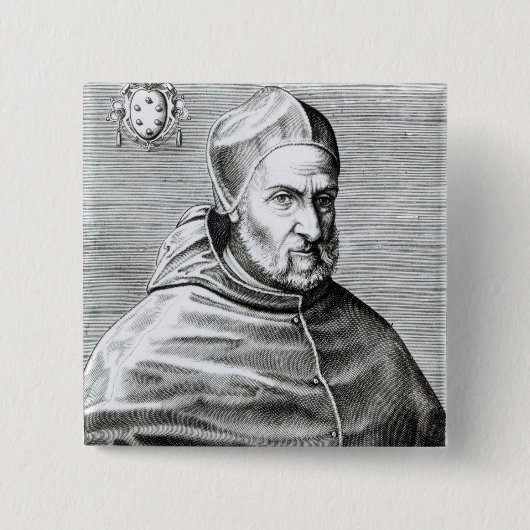 Porträt von Papst Pius IV, 1559 Button (Vorderseite)
