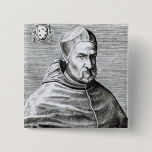 Porträt von Papst Pius IV, 1559 Button