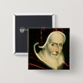 Porträt von Papst Pius V 1576-80 Button (Vorne & Hinten)