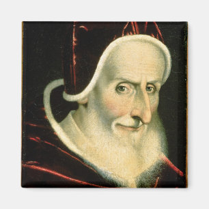 Porträt von Papst Pius V   1576-80 Magnet