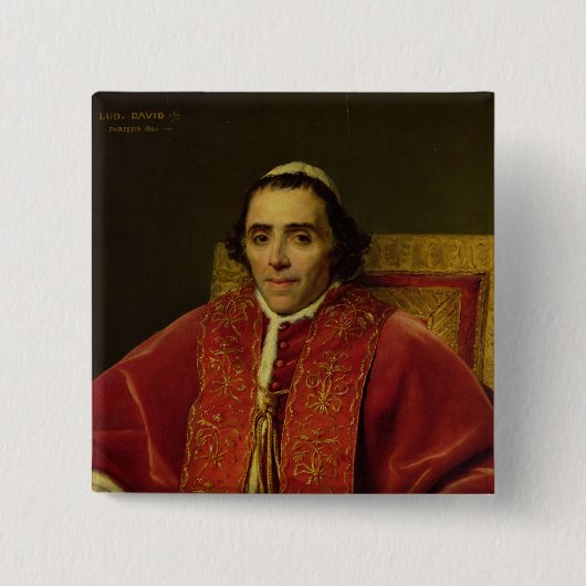 Porträt von Papst Pius VII, 1805 Button (Vorderseite)