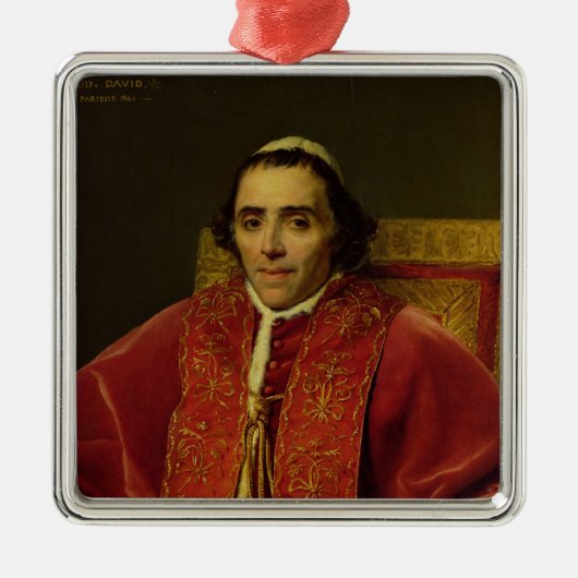 Porträt von Papst Pius VII, 1805 Ornament Aus Metall (Vorne)