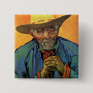 Porträt von Patience Escalier von Vincent van Gogh Button