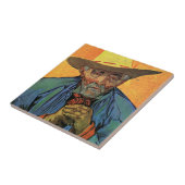 Porträt von Patience Escalier von Vincent van Gogh Fliese (Seite)