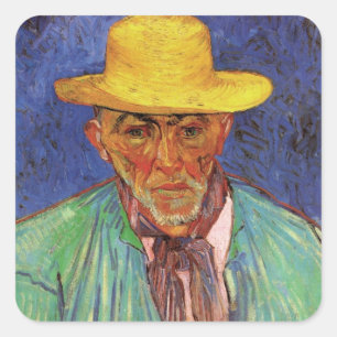 Porträt von Patience Escalier von Vincent van Gogh Quadratischer Aufkleber