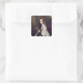 Porträt von Pauline Ono Quadratischer Aufkleber (Tasche)