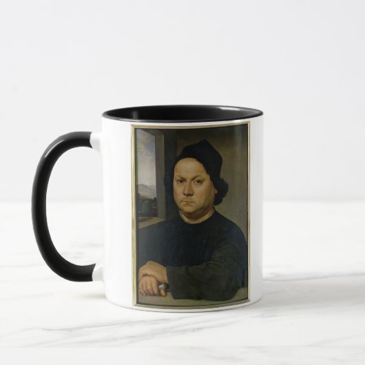 Porträt von Perugino, c.1504 (Tempera auf Holz) Tasse (Links)