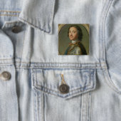 Porträt von Peter der Große Button (Beispiel)