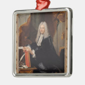 Porträt von Philibert Orry Silbernes Ornament (Links)