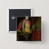 Porträt von Philip IV von Spanien Button (Vorne & Hinten)