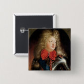 Porträt von Philippe d'Orleans Button (Vorne & Hinten)