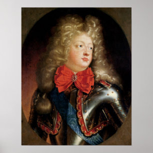 Porträt von Philippe d'Orleans Poster
