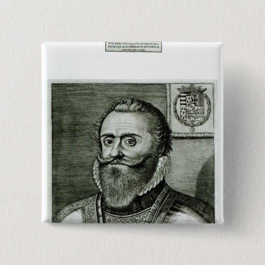 Porträt von Philippe-Emmanuel De Lothringen Button (Vorderseite)