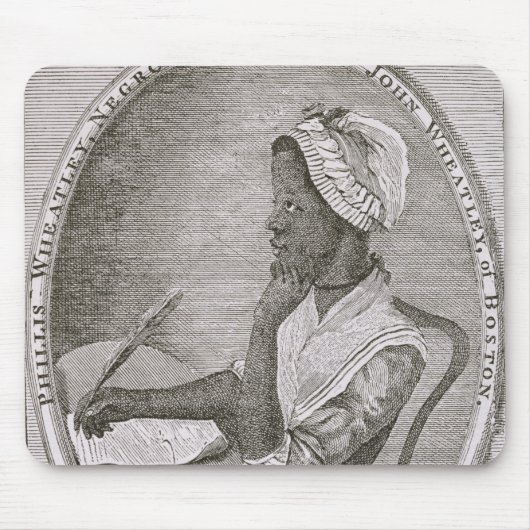 Porträt von Phillis Wheatley Mousepad (Vorne)