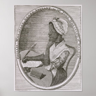 Porträt von Phillis Wheatley Poster
