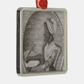 Porträt von Phillis Wheatley Silbernes Ornament (Rechts)