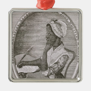 Porträt von Phillis Wheatley Silbernes Ornament