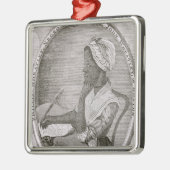 Porträt von Phillis Wheatley Silbernes Ornament (Links)