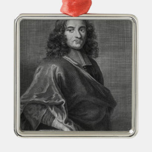 Porträt von Pierre Bayle Silbernes Ornament